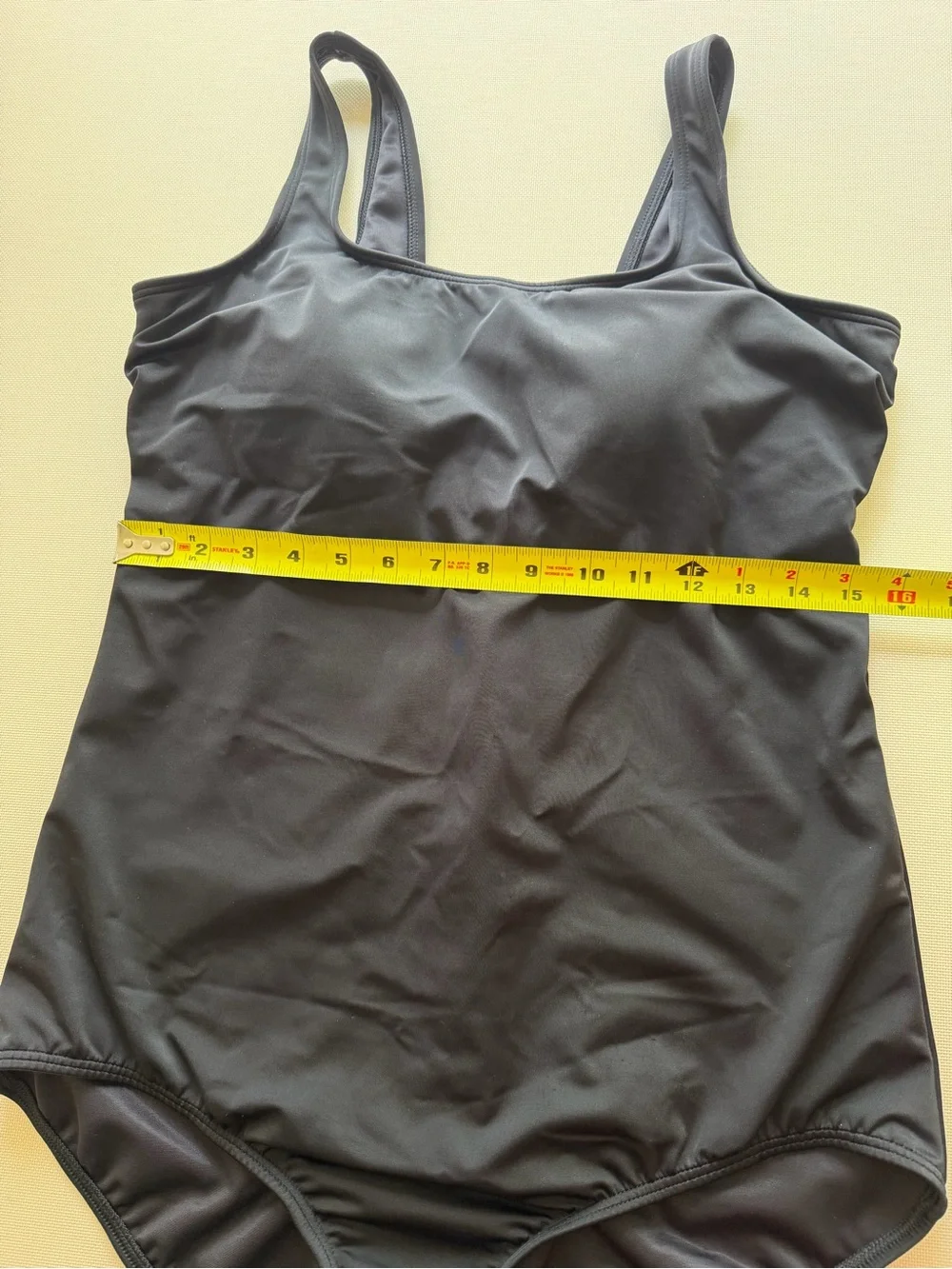 Lands' End Black One-Piece Swimsuit size 16